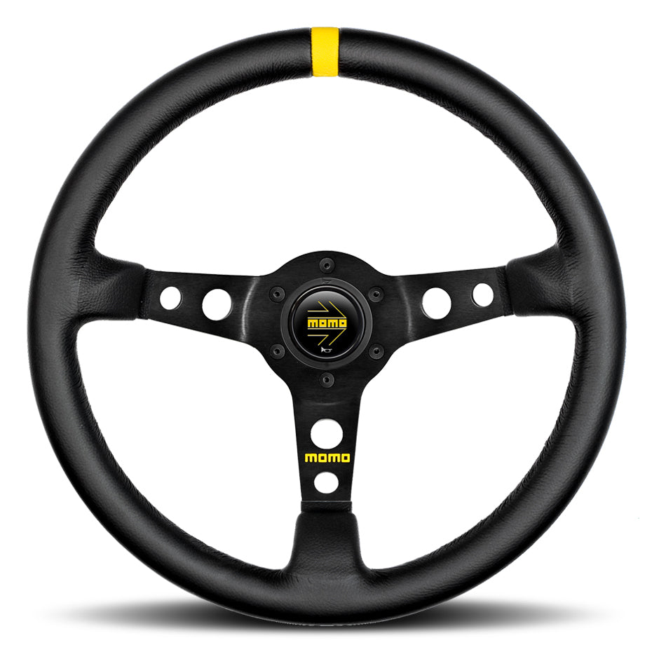 MOD 07 Steering Wheel Black Leather - MOMO Tuning & Safety R1905/35L