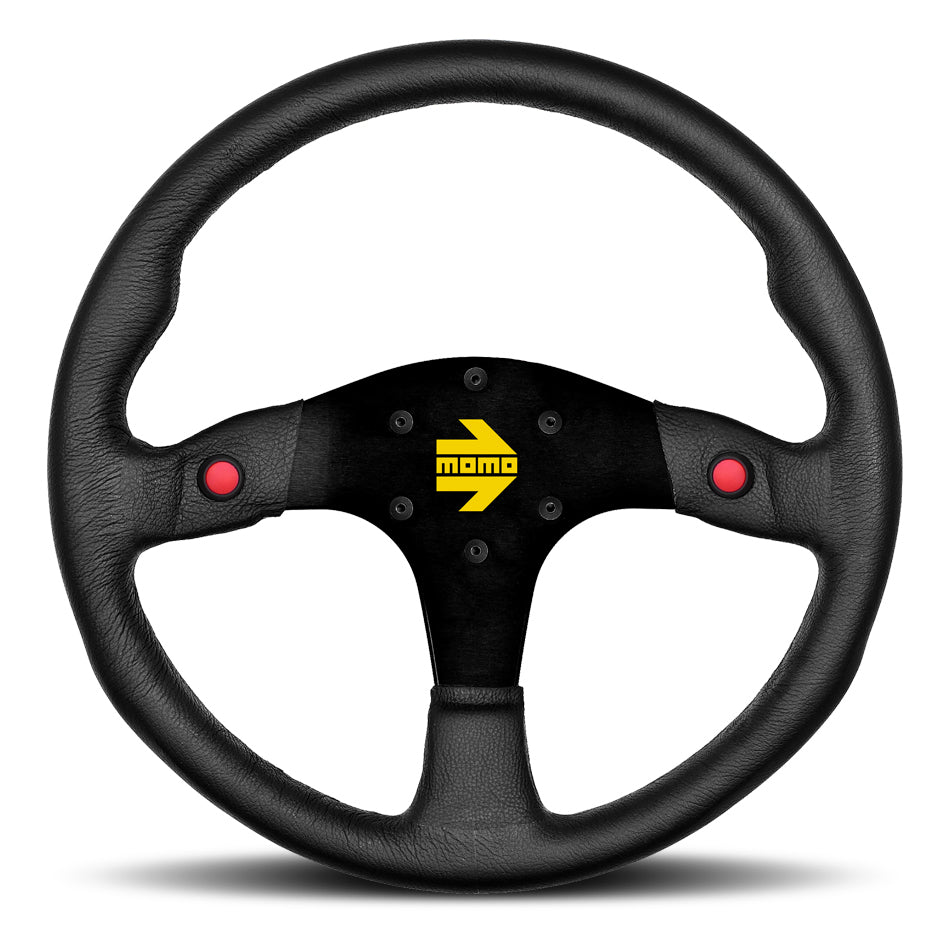 MOD 80 Steering Wheel Black Leather - MOMO Tuning & Safety R1980/35L