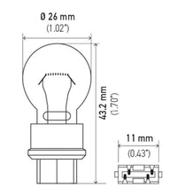 Load image into Gallery viewer, Hella Bulb 3157 12V 27/7W W2.5x16q S8 HELLA3157
