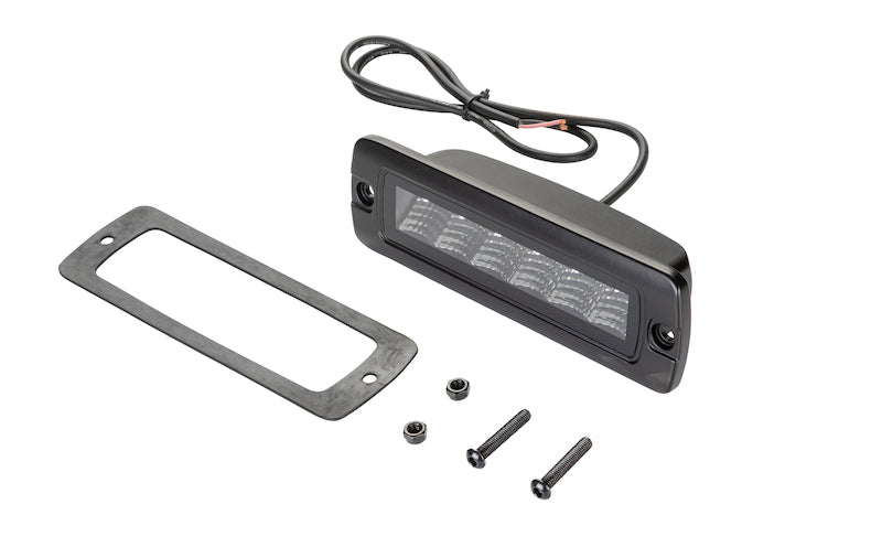 Hella Universal Black Magic 6 L.E.D. Flush Mount Mini Light Bar - Flood Beam HELLA358176221