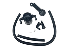 Load image into Gallery viewer, J&amp;L 05-10 Ford Mustang GT/Bullitt/Saleen Passenger Side Oil Separator 3.0 - Black Anodized JLT3013P-B