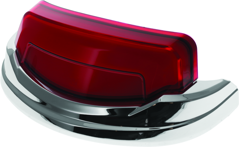 Kuryakyn Tracer Rear Fender Tip Light Chrome Red Lens KUR2966