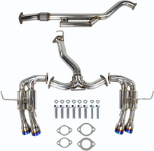 Load image into Gallery viewer, Invidia 2022+ Subaru WRX Gemini Single Layer Quad Titanium Tip Cat-Back Exhaust INVHS22WRXGM4ST