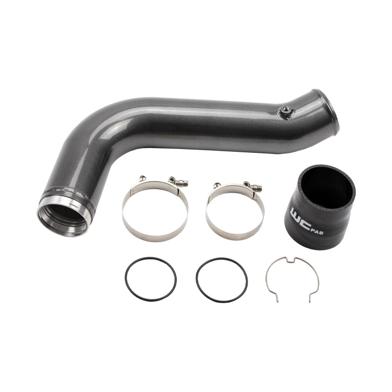 Wehrli 17-19 Chevrolet 6.6L L5P Duramax Passenger Side 3.5in Intercooler Pipe - Gloss Black WCFWCF100530-GB