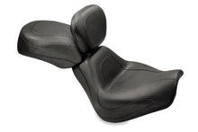 Load image into Gallery viewer, Mustang 00-07 Harley Softail Deuce Sport Touring Solo Seat w/Driver Backrest - Black