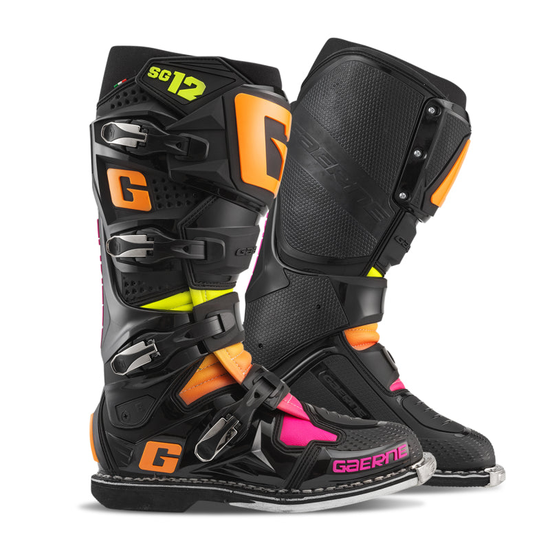 Gaerne SG12 Limited Edition Boot Black/Orange/Pink - Size 11 GAR2174-108-11