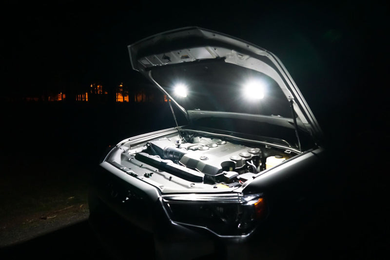 KC HiLiTES Cyclone 2in. LED Universal Under Hood Lighting Kit (Incl. 2 Cyclone Lights/Switch/Wiring) KCL355