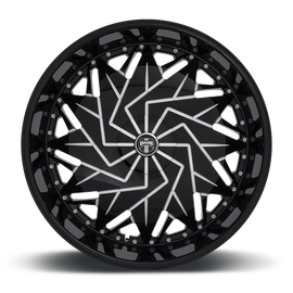 DUB DAZR CAP-GLOSS BLK MIL