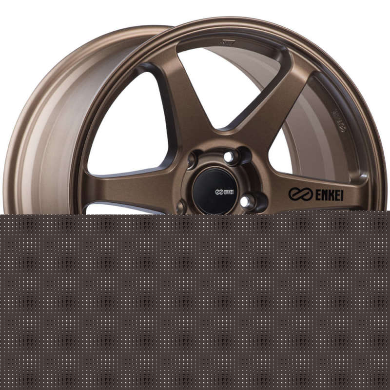 Enkei T6R 17x8 40mm Offset 5x114.3 Bolt Pattern 72.6 Bore Matte Bronze Wheel ENK539-780-6540ZP