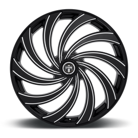 DUB DELISH CAP-FRONT-GLOSS BLK MIL