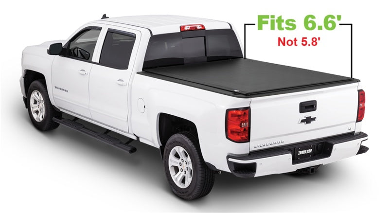 Tonno Pro 14-19 Chevy Silverado 1500 6.6ft Fleetside Lo-Roll Tonneau Cover TNPLR-1045