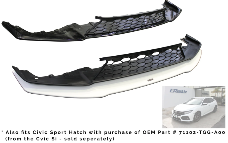 GReddy 2017+ Honda Civic Si Coupe/Sedan Front Lip Spoiler GRE17550100