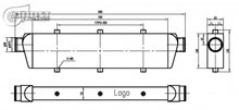 Load image into Gallery viewer, BOOST Products Competition Intercooler 400HP 22" x 5.5" x 2.5" with 2-1/8" I/O OD