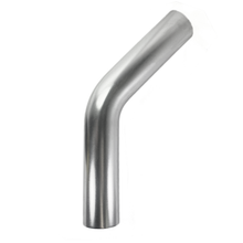 Load image into Gallery viewer, Ticon 4in Aluminum 6061 45 Deg Mandrel Bend - 1.5D Radius