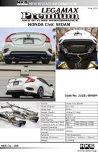 Load image into Gallery viewer, HKS LEGAMAX Premium HONDA CIVIC SEDAN FC HKS31021-BH004