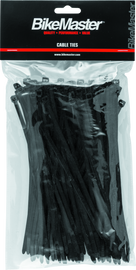 BikeMaster 7.5in Cable Ties (Pack of 100) - Black