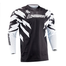 Load image into Gallery viewer, Answer 26 LE Syncron Rizz Vented Jersey Black/White/Cyan - 2XL