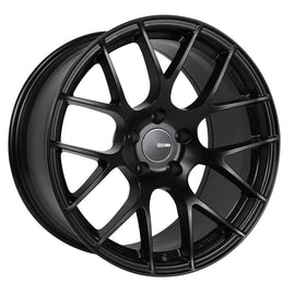 Enkei Raijin 18x8.5 42mm Offset 5x112 Bolt Pattern 72.6 Bore Diameter Matte Black Wheel ENK467-885-4442BK