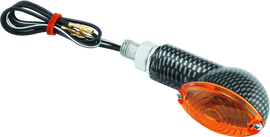 BikeMaster Ministalk Marker Light Oval Carbon/Amber