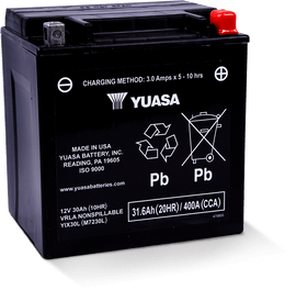 Yuasa YIX30L Maintenance Free AGM 12 Volt Battery
