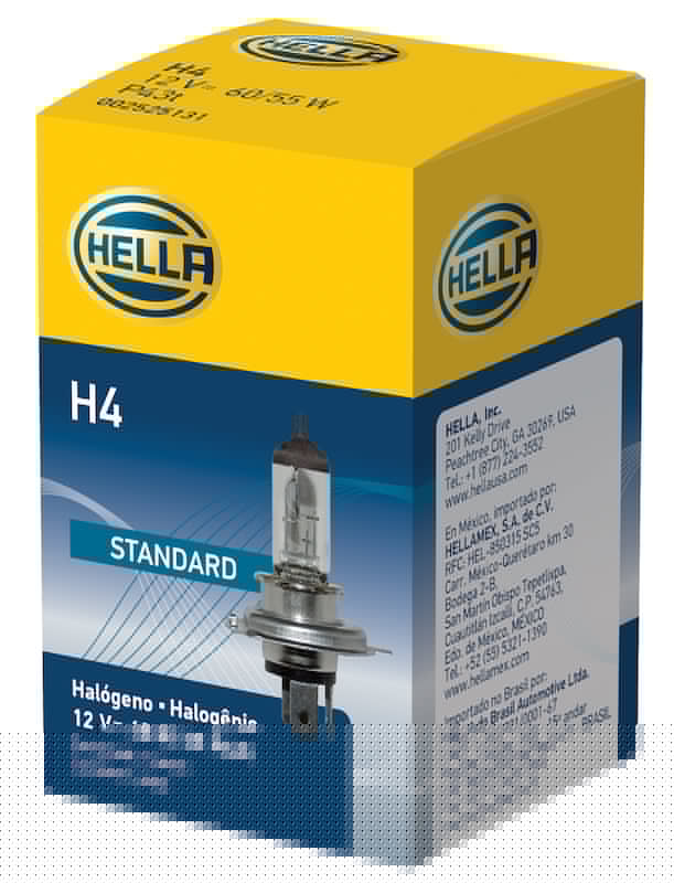 Hella Halogen H4 12V 60/55W Bulb HELLAH4