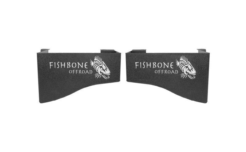 Fishbone Offroad 07-18 Jeep Wrangler JK 4 DR WheelWell Storage Bin - Black Textured Powdercoat Steel FBOFB25081