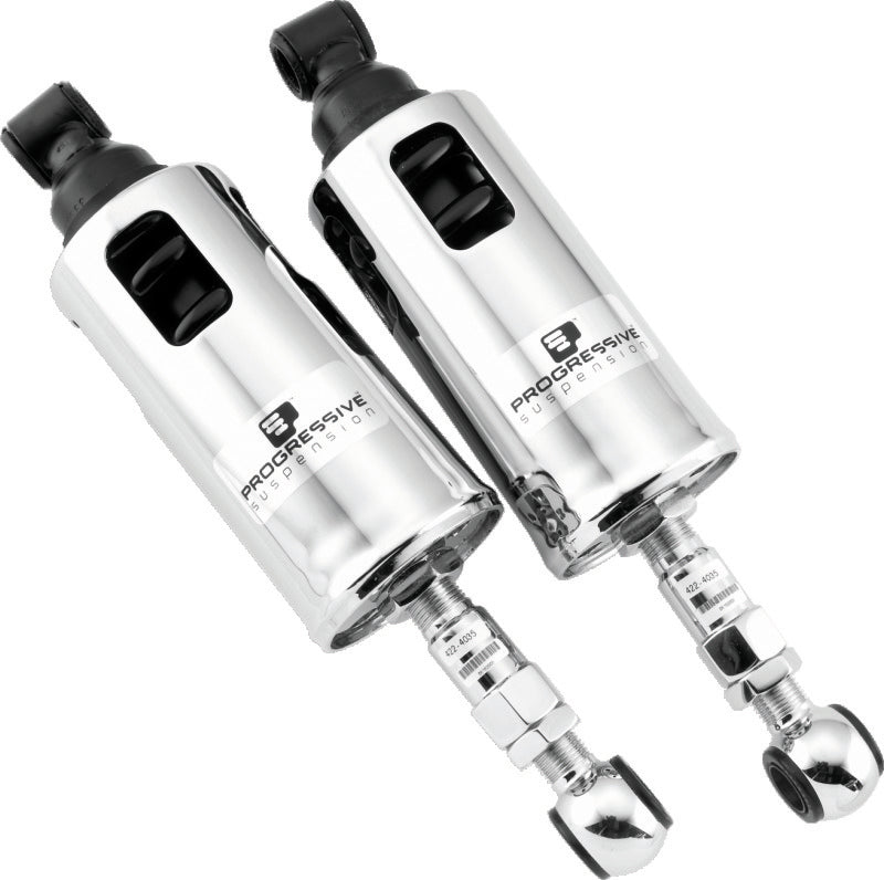 Progressive 00-17 Harley Softail 422 Series Shocks Heavy Duty - Chrome PGR422-4002C