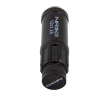 Load image into Gallery viewer, NRG 700 Series M12 X 1.25 Steel Lug Nut w/Dust Cap Cover Set 21 Pc w/Locks &amp; Lock Socket - Black NRGLN-LS710BK-21
