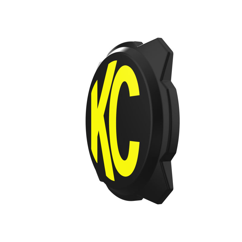 KC HiLiTES 6in. Hard Cover for Gravity Pro6 LED Lights (Single) - Black w/Yellow KC Logo KCL5111