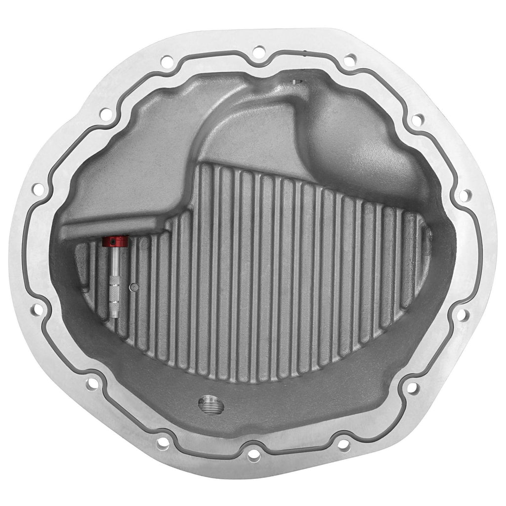 Chrysler 9.25 In Front Aluminum Differential Cover Ball Milled Black G2 Axle and Gear