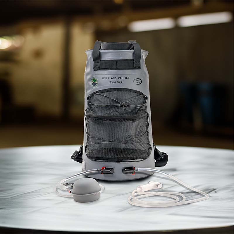 Portable Camp Shower - 23 QT, Nozzle & Accessories Overland Vehicle Systems - Overland Vehicle Systems 40300031 HYDZ_40300031