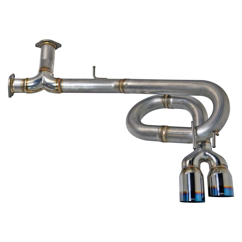 Remark 2022+ Honda Civic Sport Hatchback FL2 (Link Loop) Catback Exhaust Burnt Stainless Steel Tip REMRK-C4063H-10T