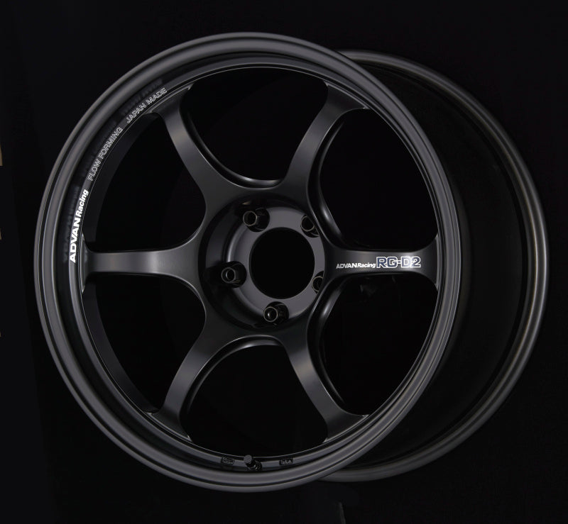 Advan RG-D2 18x9.5 +35 5-120 Semi Gloss Black Wheel AVNYAT8J35WSB