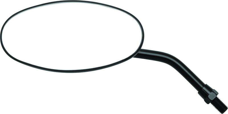 BikeMaster Adjustable Oval Mirror 10mm - Each - Black BKM600805