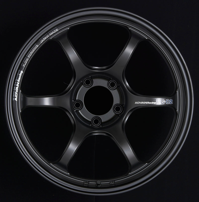 Advan RG-D2 18x9.5 +35 5-120 Semi Gloss Black Wheel AVNYAT8J35WSB