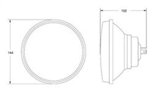 Load image into Gallery viewer, Hella Vision Plus 5-3/4in Round Conversion H4 Headlamp High/Low Beam - Single Lamp HELLA002850001