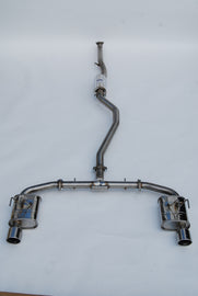Invidia 2022+ Honda Civic Si (1.5T) 70mm Q300 Cat Back Exhaust - Rolled SS Tips