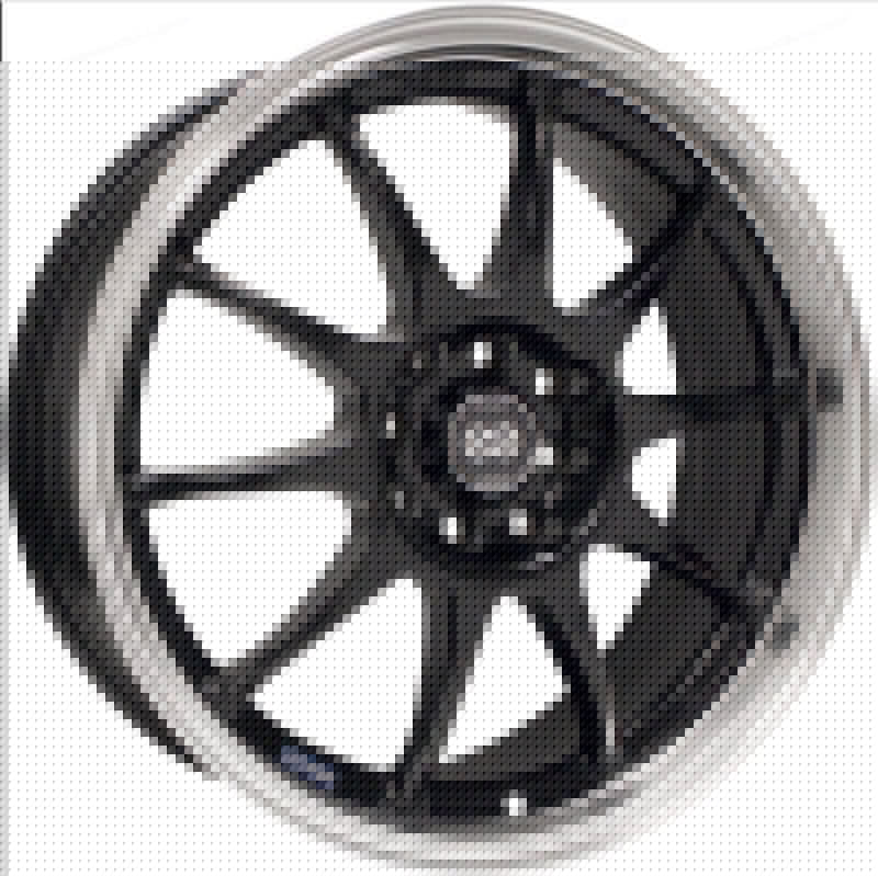 Enkei J10 16x7 4x100/108 42mm Offset 72.62mm Bore Dia Matte Black w/ Machined Lip Wheel ENK409-670-11BK