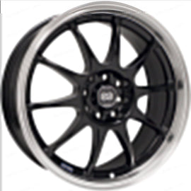 Enkei J10 17x7 4x100/108 42mm Offset 72.62mm Bore Dia Matte Black w/ Machined Lip Wheel ENK409-770-11BK