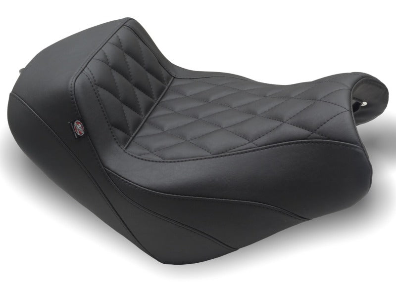 Mustang 15-23 Kawasaki Vulcan S Solo Seat Diamond Stitch - Black MMP76430