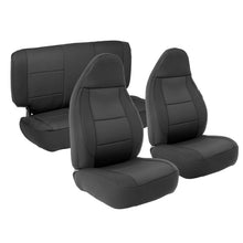 Load image into Gallery viewer, Neoprene Seat Cover 97-02 Wrangler TJ Set Front/Rear Black Smittybilt 