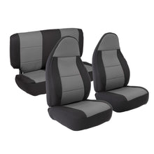Load image into Gallery viewer, Neoprene Seat Cover 97-02 Wrangler TJ Set Front/Rear Charcoal Smittybilt 