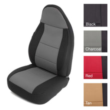 Load image into Gallery viewer, Neoprene Seat Cover 97-02 Wrangler TJ Set Front/Rear Charcoal Smittybilt 