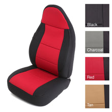 Load image into Gallery viewer, Neoprene Seat Cover 97-02 Wrangler TJ Set Front/Rear Red Smittybilt 