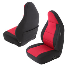 Load image into Gallery viewer, Neoprene Seat Cover 97-02 Wrangler TJ Set Front/Rear Red Smittybilt 