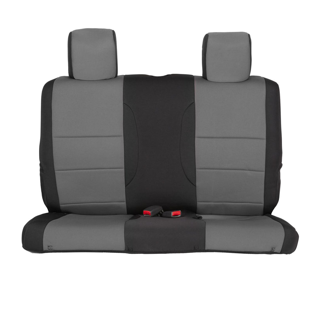 Neoprene Seat Cover 07-12 Wrangler JK 2 DR Set Front/Rear Charcoal Smittybilt 