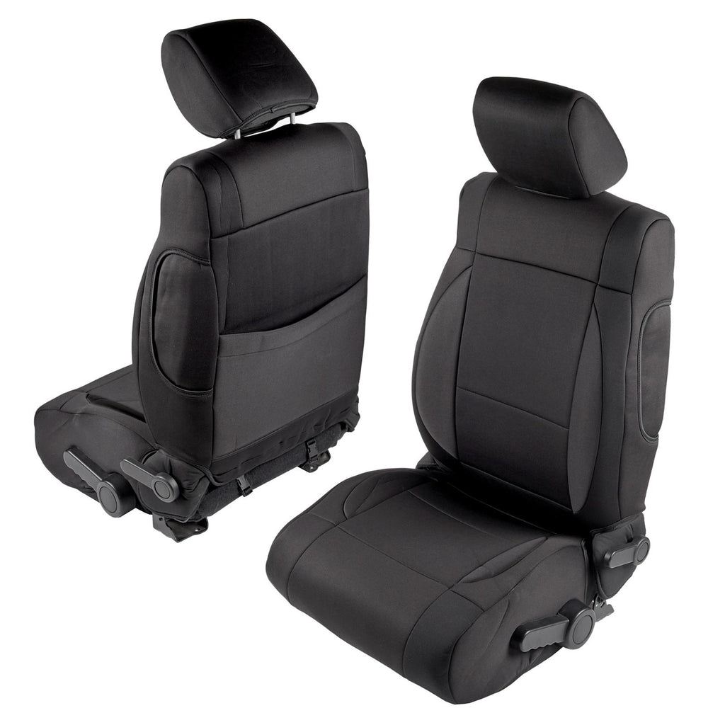 Neoprene Seat Cover 13-18 Wrangler JK 2 DR Set Front/Rear Black Smittybilt 
