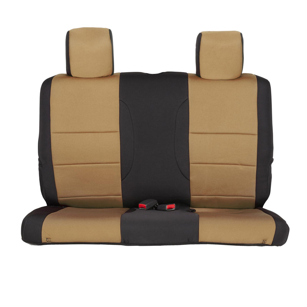 Neoprene Seat Cover 13-18 Wrangler JK 2 DR Set Front/Rear Tan Smittybilt 