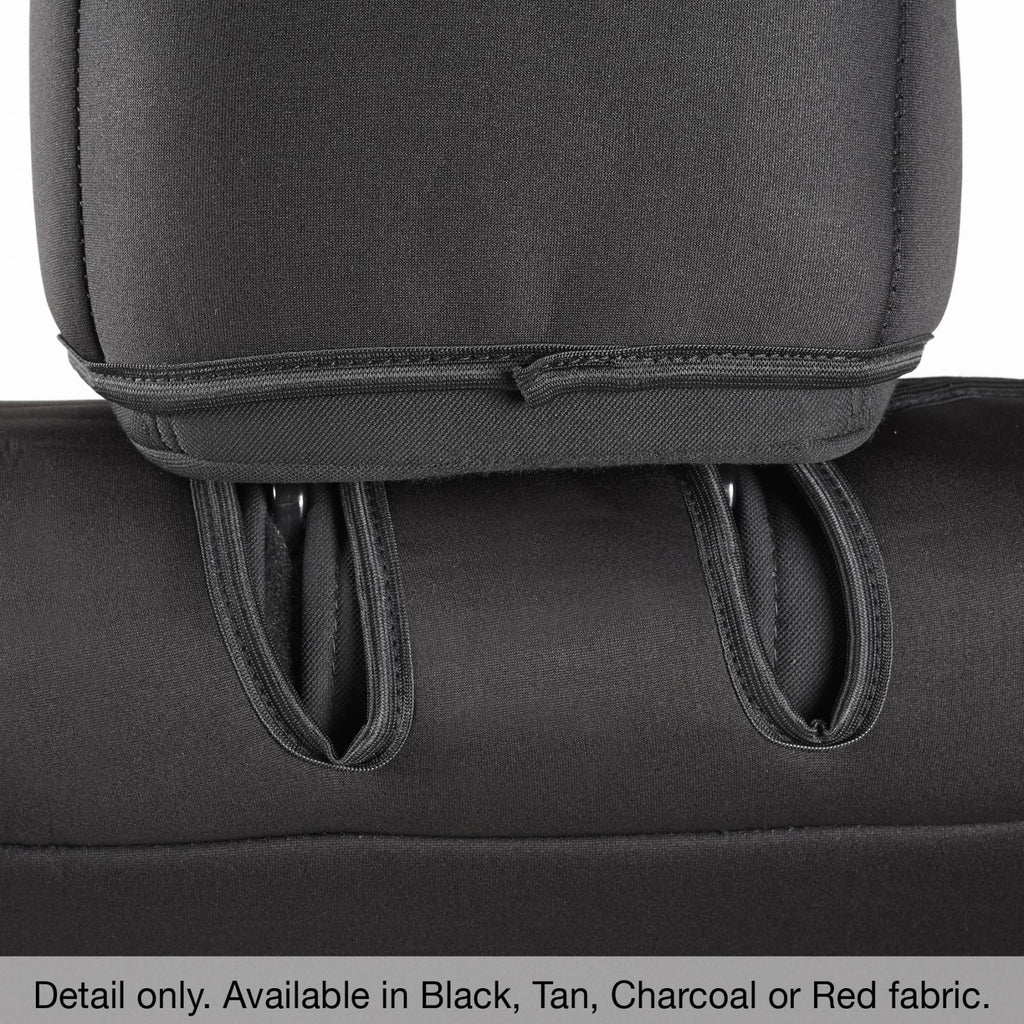 Neoprene Seat Cover 13-18 Wrangler JK 4 DR Set Front/Rear Black Smittybilt 