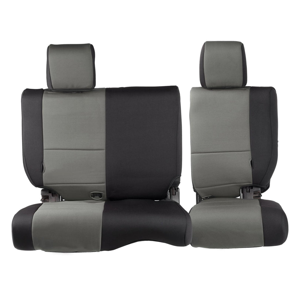 Neoprene Seat Cover 13-18 Wrangler JK 4 DR Set Front/Rear Charcoal Smittybilt 